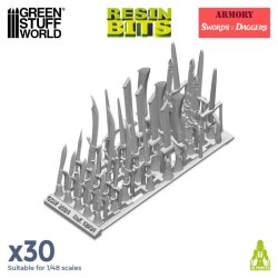 画像2: グリーンスタッフワールド[GSWD-12791]3Dプリントセット-ソード＆ダガー