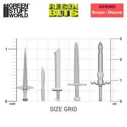 画像3: グリーンスタッフワールド[GSWD-12791]3Dプリントセット-ソード＆ダガー