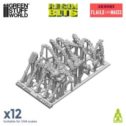 画像2: グリーンスタッフワールド[GSWD-12793]3Dプリントセット - フレイルとメイス