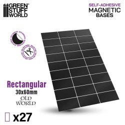 画像2: グリーンスタッフワールド[GSWD-12794]Rectangular Magnetic Sheet SELF-ADHESIVE -  30x60mm