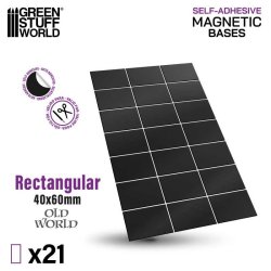 画像2: グリーンスタッフワールド[GSWD-12795]Rectangular Magnetic Sheet SELF-ADHESIVE - 40x60mm