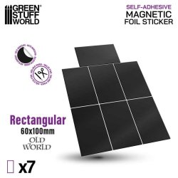 画像4: グリーンスタッフワールド[GSWD-12796]Rectangular Magnetic Sheet SELF-ADHESIVE - 60x100mm