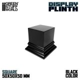 グリーンスタッフワールド[GSWD-4953]正四角柱展示台座 5x5 cm ブラック