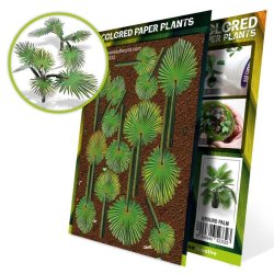 画像1: グリーンスタッフワールド[GSWD-12832]Colored Paper Plants - Ground Palm