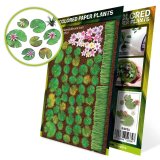 グリーンスタッフワールド[GSWD-12834]Colored Paper Plants - Lilly Pads
