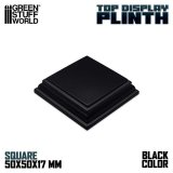 グリーンスタッフワールド[GSWD-4988]正方形デイスプレイ台座5x5 cmブラック