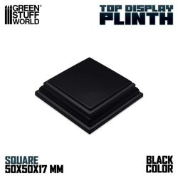 画像1: グリーンスタッフワールド[GSWD-4988]正方形デイスプレイ台座5x5 cmブラック