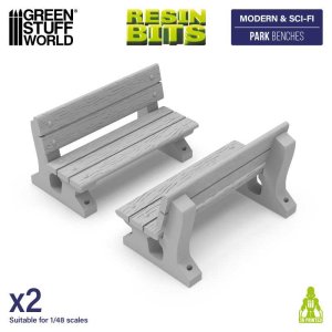 画像1: グリーンスタッフワールド[GSWD-12869]Park benches (1)