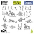 グリーンスタッフワールド[GSWD-12870]3Dプリントセット - スケルトン召喚 1:48