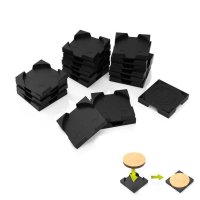 グリーンスタッフワールド[GSWD-12883]Adaptador Peana / Base Adapter - Round 25mm to Square 25mm (Pack x20)
