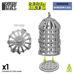 画像2: グリーンスタッフワールド[GSWD-12889]3Dプリントセット - ダンジョンケージ1:48