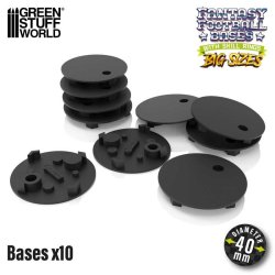 画像1: グリーンスタッフワールド[GSWD-12902]Compatible Blood Bowl Bases 40mm (x10)