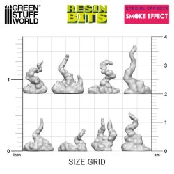 画像3: グリーンスタッフワールド[GSWD-12914]3Dプリントセット - スモークエフェクト 1:48-1:35