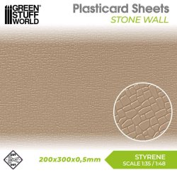 画像1: グリーンスタッフワールド[GSWD-5059]プラスチック シート- 石垣・石壁テクスチャーシート