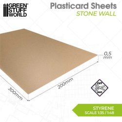 画像2: グリーンスタッフワールド[GSWD-5059]プラスチック シート- 石垣・石壁テクスチャーシート