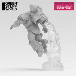 画像4: グリーンスタッフワールド[GSWD-12932]3Dプリントセット - モジュラークリアリングスモークトレイル2個入り