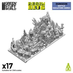 画像2: グリーンスタッフワールド[GSWD-12933]3Dプリントセット - バトルスケルトンボーン 1:48