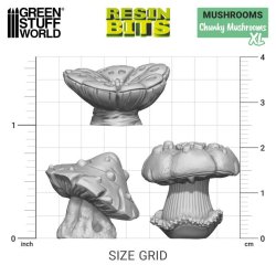 画像3: グリーンスタッフワールド[GSWD-12963]3Dプリントセット-チャンキーマッシュルームXL