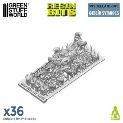 画像2: グリーンスタッフワールド[GSWD-12965]3Dプリントセット - ゴブリンシンボル