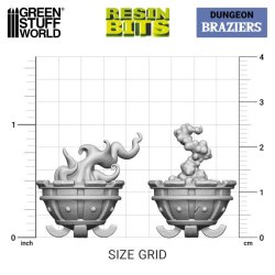 画像2: グリーンスタッフワールド[GSWD-12966]3Dプリントセット - 火鉢