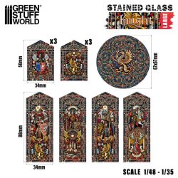 画像2: グリーンスタッフワールド[GSWD-5127]ステンドグラス　ナイト - Large