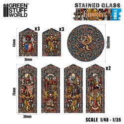 画像2: グリーンスタッフワールド[GSWD-5132]ステンドグラス　ナイト - Small