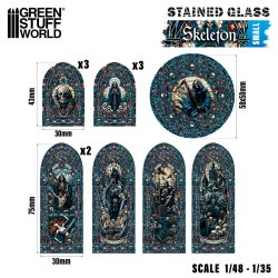 画像2: グリーンスタッフワールド[GSWD-5134]ステンドグラス　スケルトン- Small