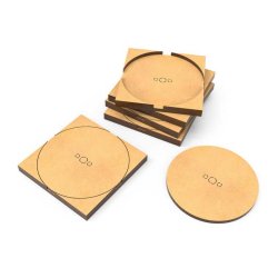 画像5: グリーンスタッフワールド[GSWD-13108]MDFベースアダプター - 丸型60mmから正方形