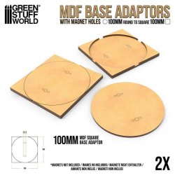 画像4: グリーンスタッフワールド[GSWD-13110]MDFベースアダプター - 丸型100mmから正方形