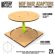 画像1: グリーンスタッフワールド[GSWD-13111]MDF Base adapter - Round 130mm to Square (1)