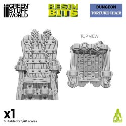 画像2: グリーンスタッフワールド[GSWD-13152]3Dプリントセット - 拷問椅子 1:48