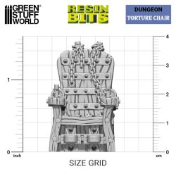 画像3: グリーンスタッフワールド[GSWD-13152]3Dプリントセット - 拷問椅子 1:48
