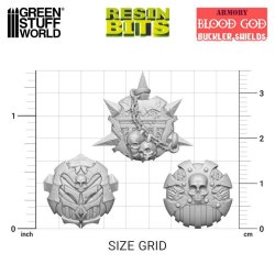 画像2: グリーンスタッフワールド[GSWD-13181]Blood God Bucklers 1:48