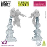 グリーンスタッフワールド[GSWD-13624]3Dプリントセット - モジュラークリアリングスモークトレイル2個入り多段煙