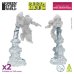 画像1: グリーンスタッフワールド[GSWD-13624]3Dプリントセット - モジュラークリアリングスモークトレイル2個入り多段煙 (1)
