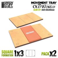 グリーンスタッフワールド[GSWD-13239]MDFムーブメントトレイ - スリムフィット  90x60mm