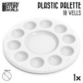 グリーンスタッフワールド[GSWD-5389]プラスチックラウンドミキシングパレット