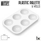 グリーンスタッフワールド[GSWD-5390]プラスチック長方形ミキシングパレット