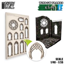 画像1: グリーンスタッフワールド[GSWD-13262]ミニチュア窓枠　エルフ - Small