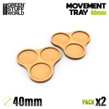 グリーンスタッフワールド[GSWD-5429]MDF ムーブメント トレイ 40mm x3 - スカーミッシュ