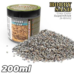 画像1: グリーンスタッフワールド[GSWD-13334]ホビーサンド-ダークグレー粗目（200ml） (1)
