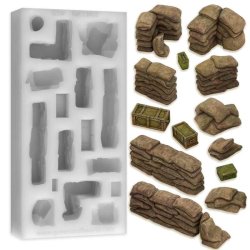 画像1: グリーンスタッフワールド[GSWD-13405]Silicone Molds - Sandbags