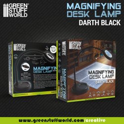 画像2: グリーンスタッフワールド[GSWD-5594]拡大鏡付きデスクランプ　ダースブラック