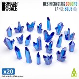 グリーンスタッフワールド[GSWD-13461]3Dプリントセット - ブルーレジンクリスタル -ラージ