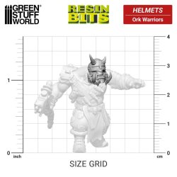 画像2: グリーンスタッフワールド[GSWD-13480]DakkaDakka -オーク戦士の頭 1:48