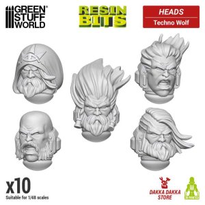 画像1: グリーンスタッフワールド[GSWD-13484]DakkaDakka - Techno Wolf Heads (1)