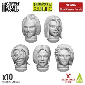 画像1: グリーンスタッフワールド[GSWD-13486]DakkaDakka - Blood Vampire Female Heads (1)