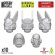 画像1: グリーンスタッフワールド[GSWD-13487]DakkaDakka - Dark Knight Helmets (1)