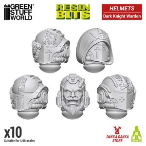 画像1: グリーンスタッフワールド[GSWD-13488]DakkaDakka - Dark Knight Warden Helmets (1)