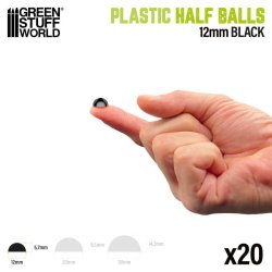 画像3: グリーンスタッフワールド[GSWD-13498]プラスチックハーフボール12mm